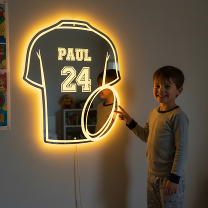 LumiRugby | Gepersonaliseerde LED-rugbyspiegel