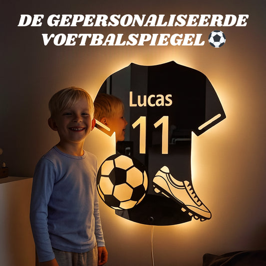 LumiSoccer | Gepersonaliseerde LED-voetbalspiegel